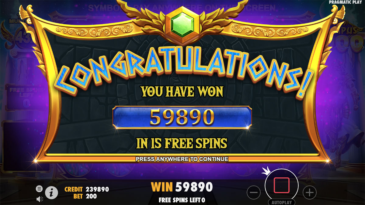 Gates of Olympus 1000 screenshot