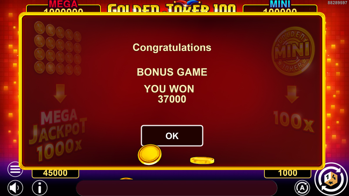 Golden Joker 100 Hold and Win screenshot