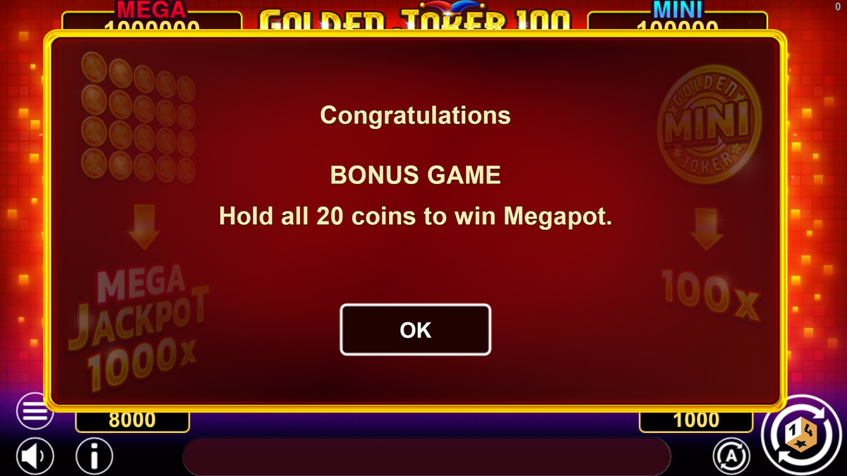Golden Joker 100 Hold and Win screenshot