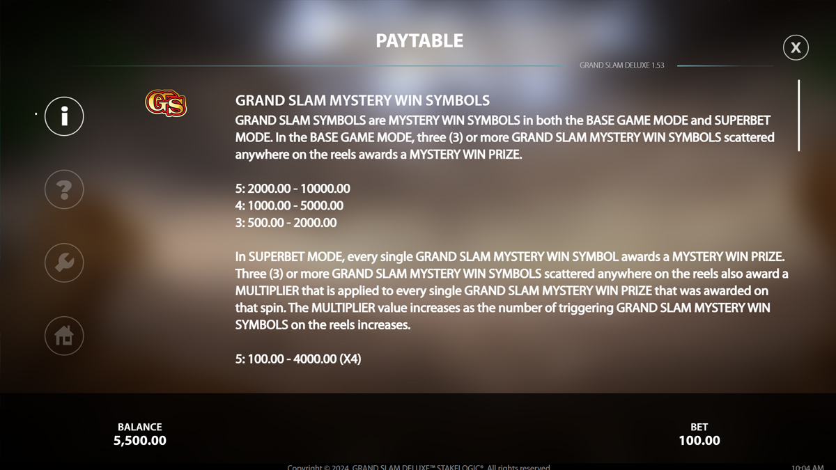 Grand Slam Deluxe screenshot
