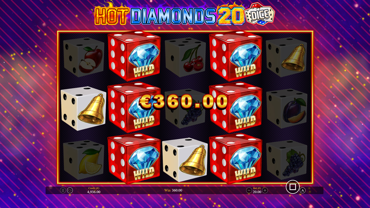 Hot Diamonds 20 Dice screenshot
