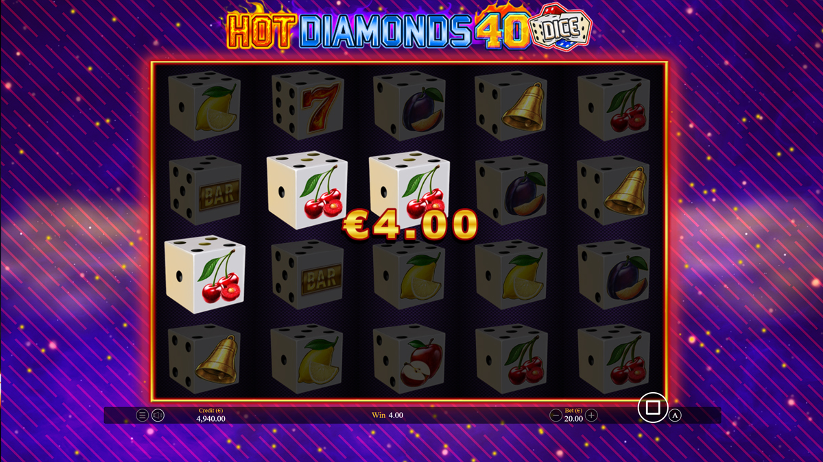 Hot Diamonds 40 Dice screenshot