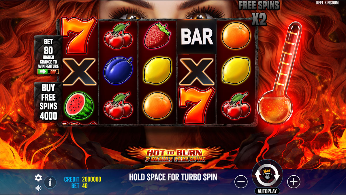 Hot to Burn 7 Deadly Free Spins screenshot