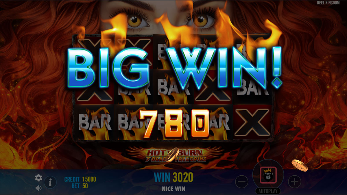 Hot to Burn 7 Deadly Free Spins screenshot
