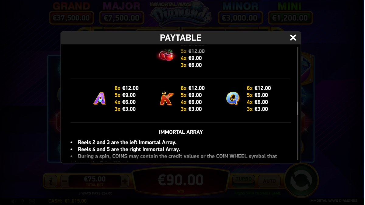 Immortal Ways Diamonds screenshot