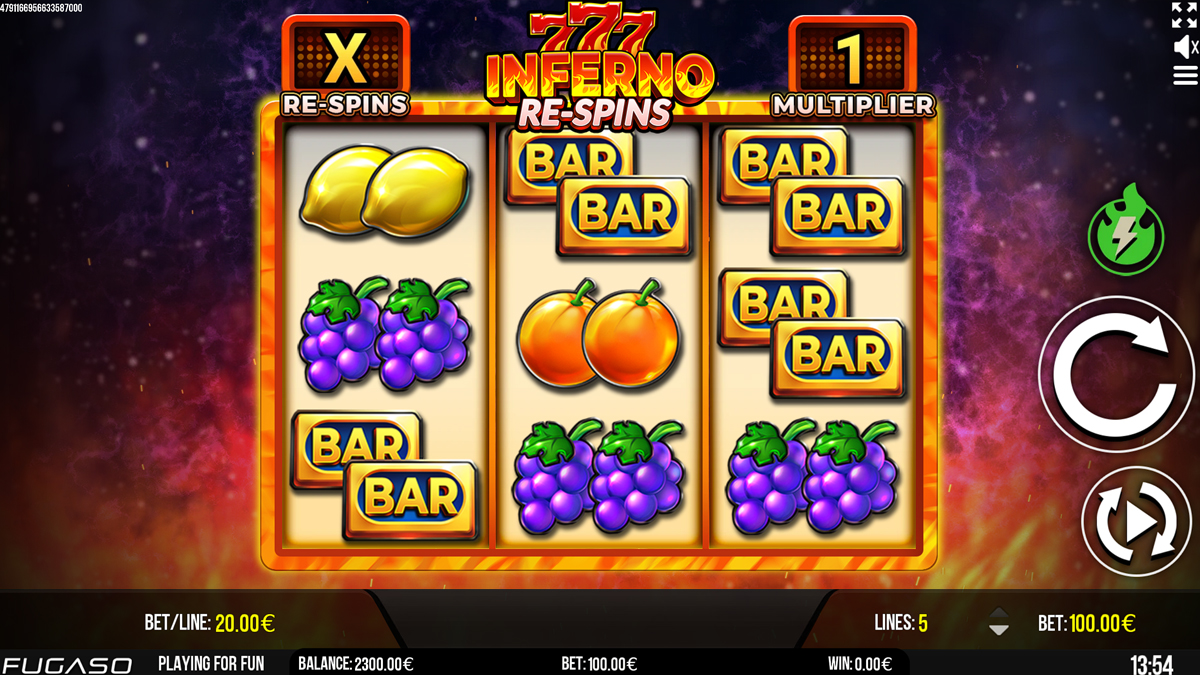Inferno 777 Re-spins screenshot