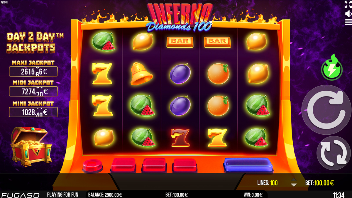 Inferno Diamonds 100 screenshot