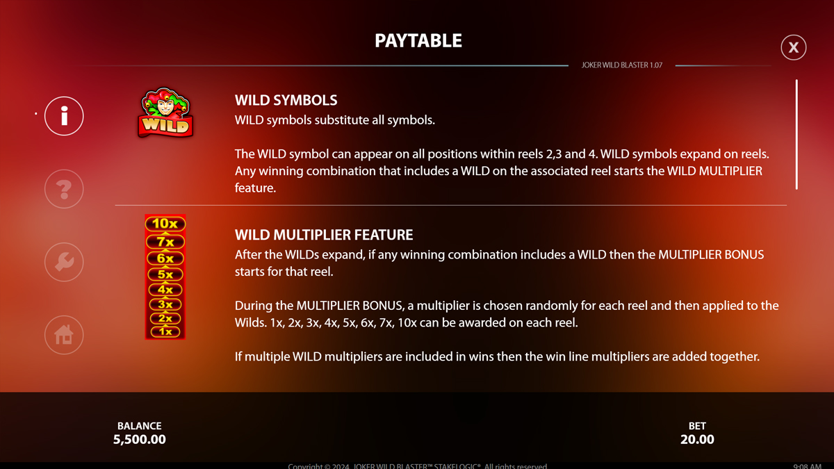 Joker Wild Blaster screenshot
