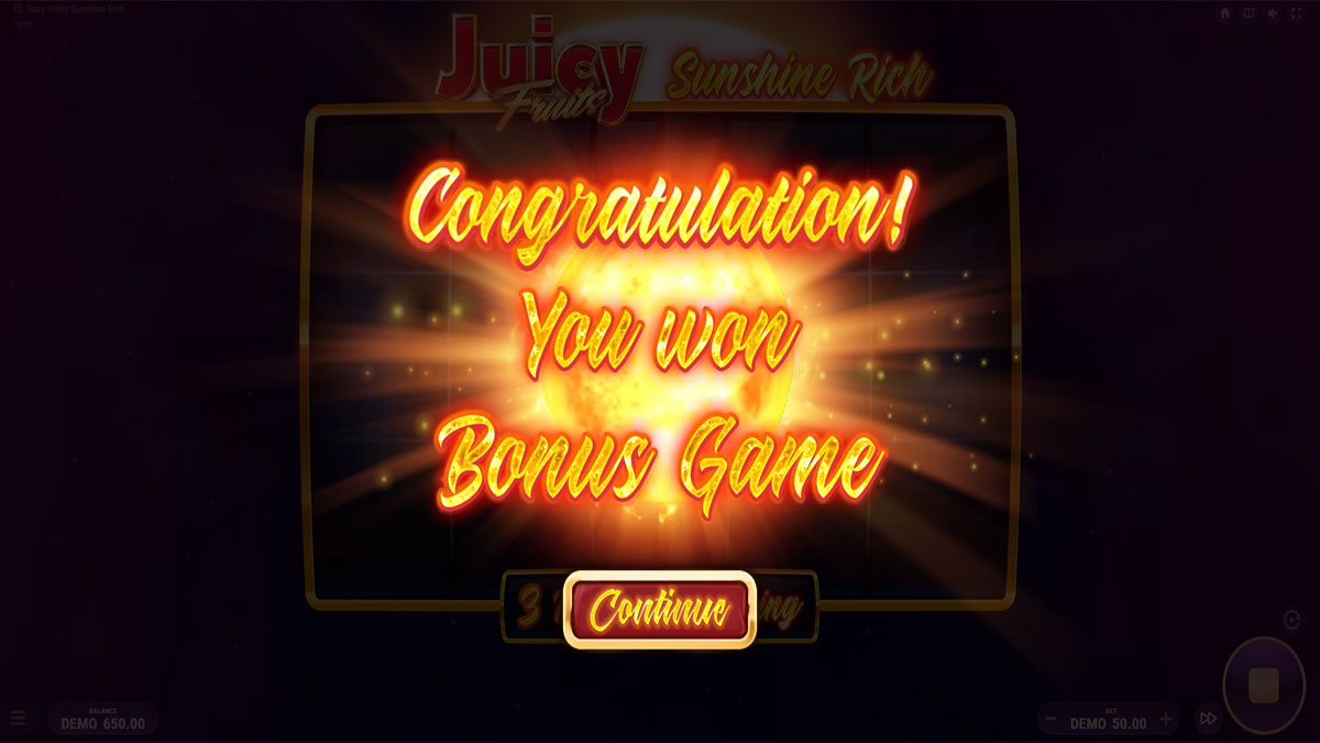 Juicy Fruits Sunshine Rich screenshot