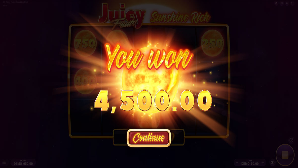 Juicy Fruits Sunshine Rich screenshot