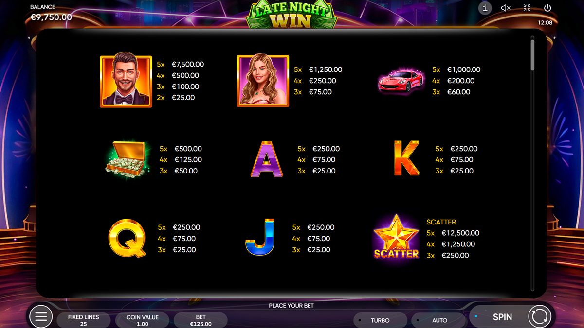 Late Night Win screenshot