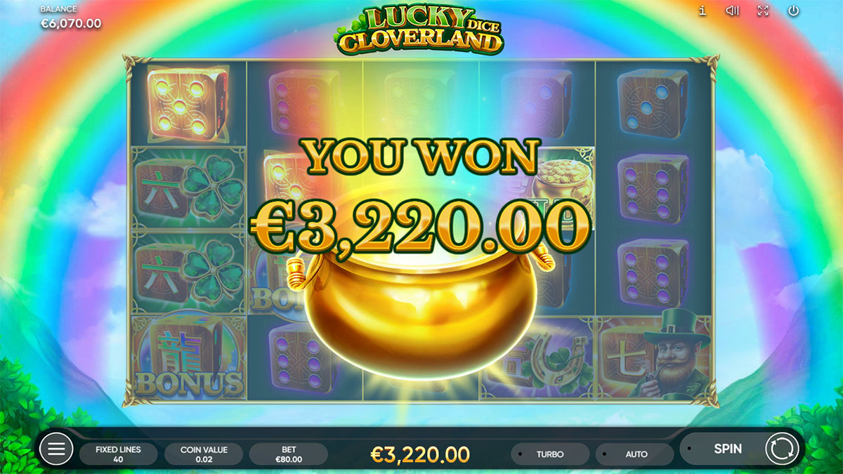 Lucky Cloverland Dice screenshot