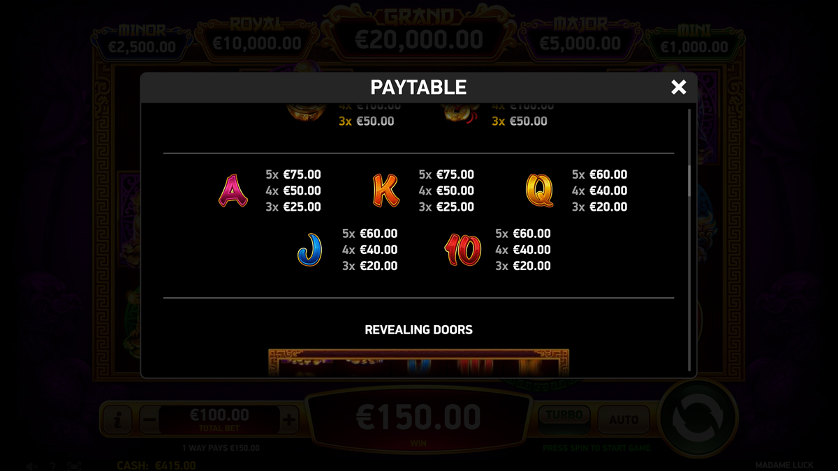 Madame Luck screenshot