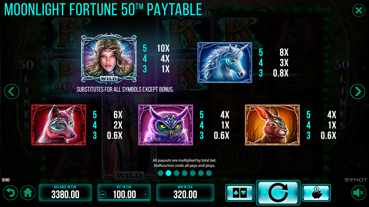 Moonlight Fortune 50 screenshot