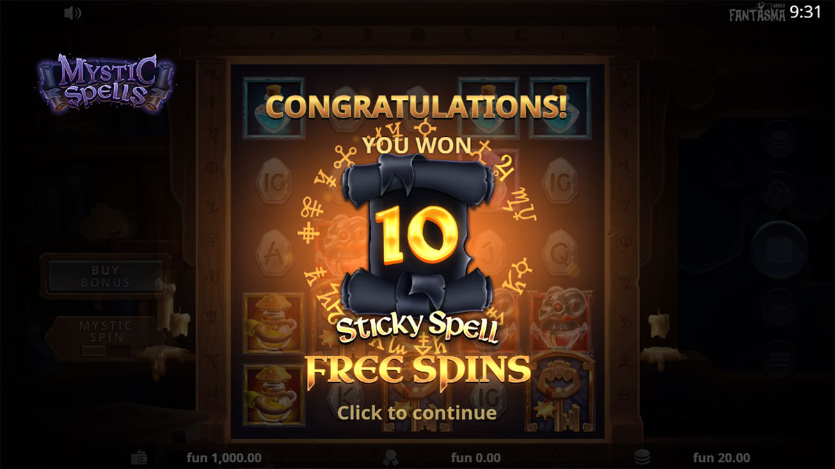 Mystic Spells screenshot