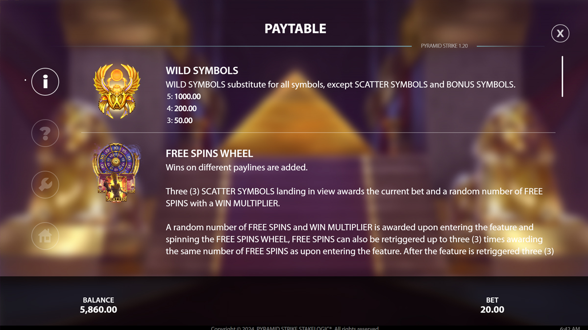 Pyramid Strike screenshot