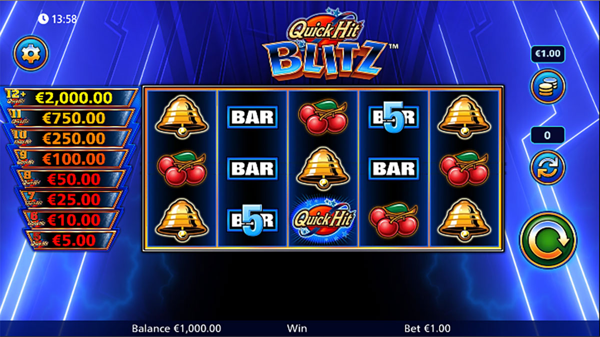 Quick Hit Blitz Blue screenshot