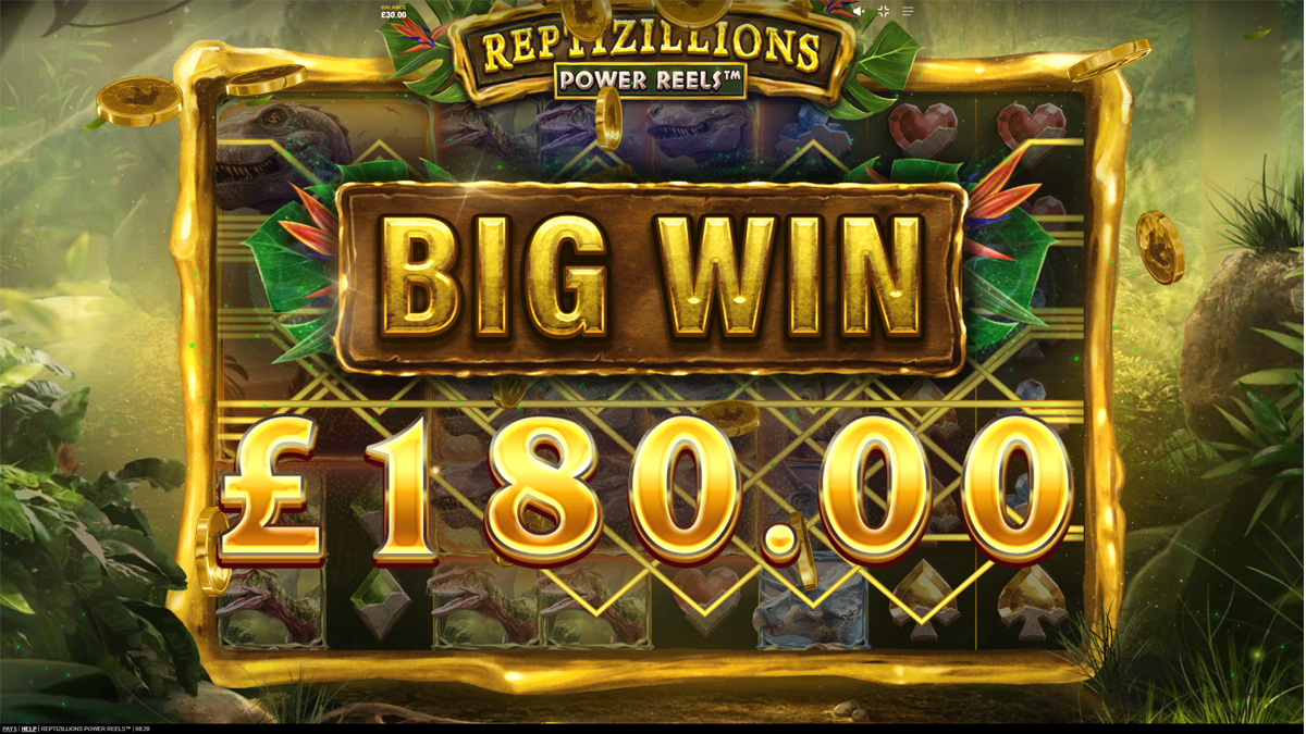 Reptizillions Power Reels screenshot