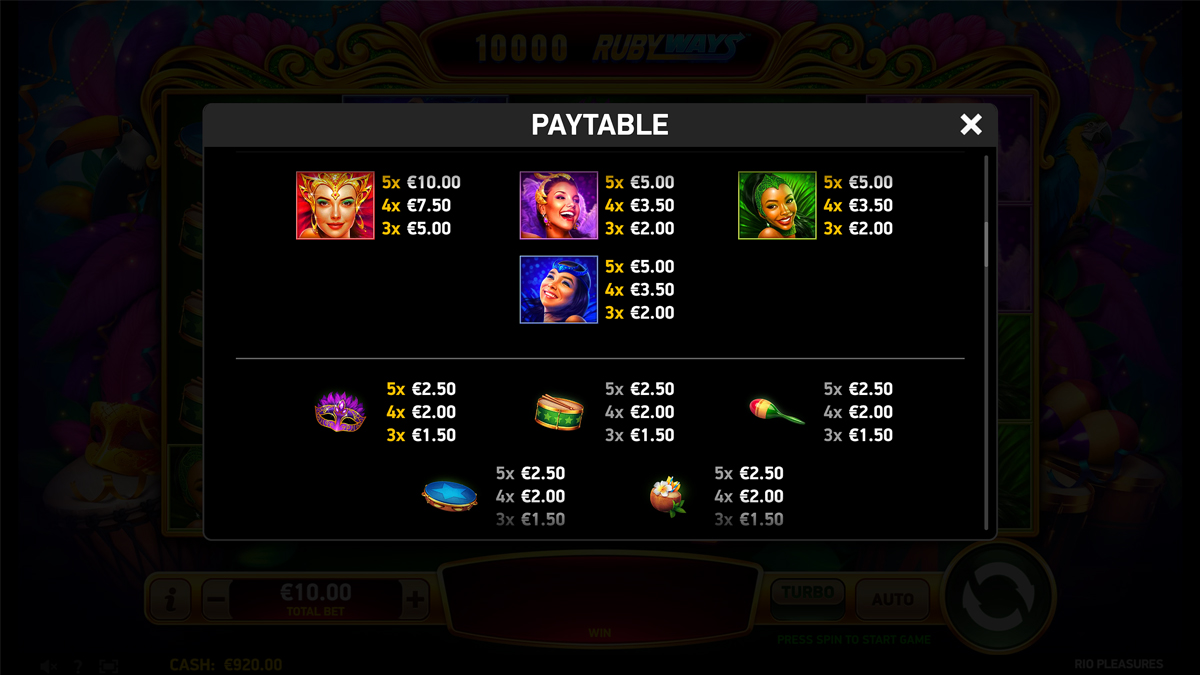 Rio Pleasures screenshot
