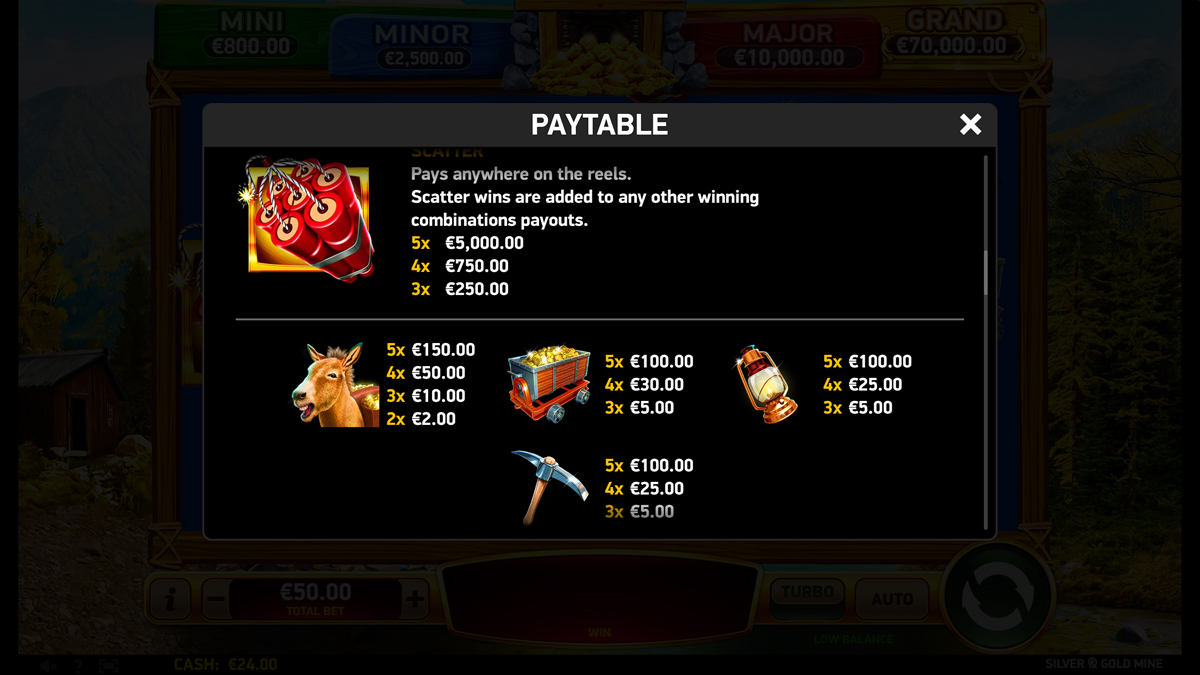 Silver and Gold Mine screenshot