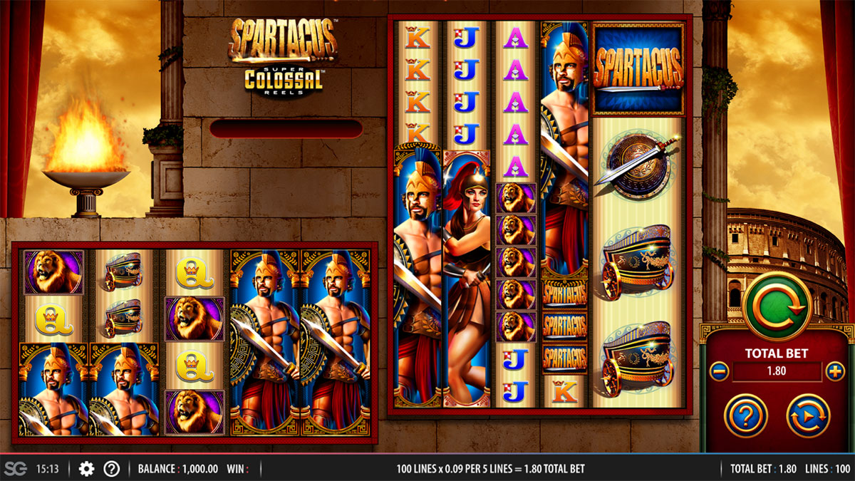 Spartacus Super Colossal Reels screenshot