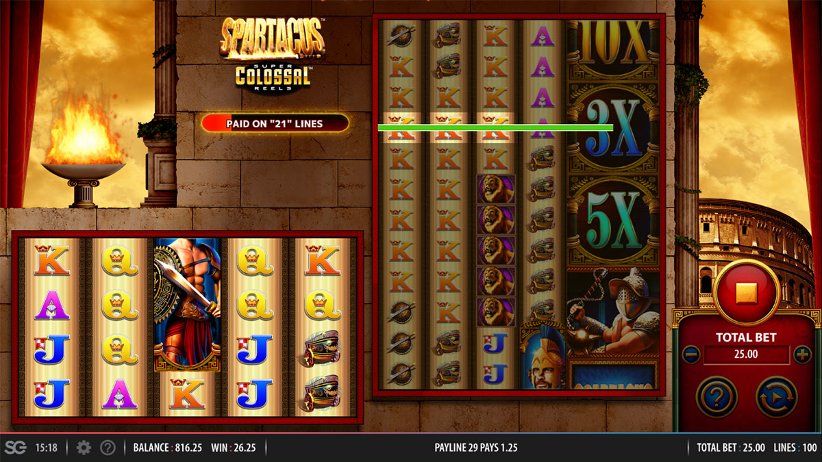 Spartacus Super Colossal Reels screenshot
