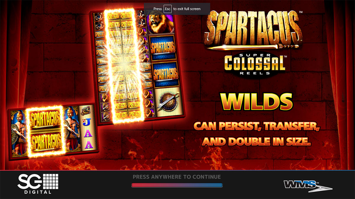 Spartacus Super Colossal Reels screenshot