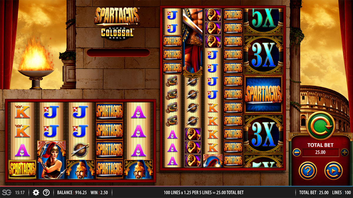 Spartacus Super Colossal Reels screenshot
