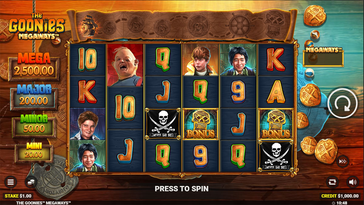 The Goonies Megaways screenshot