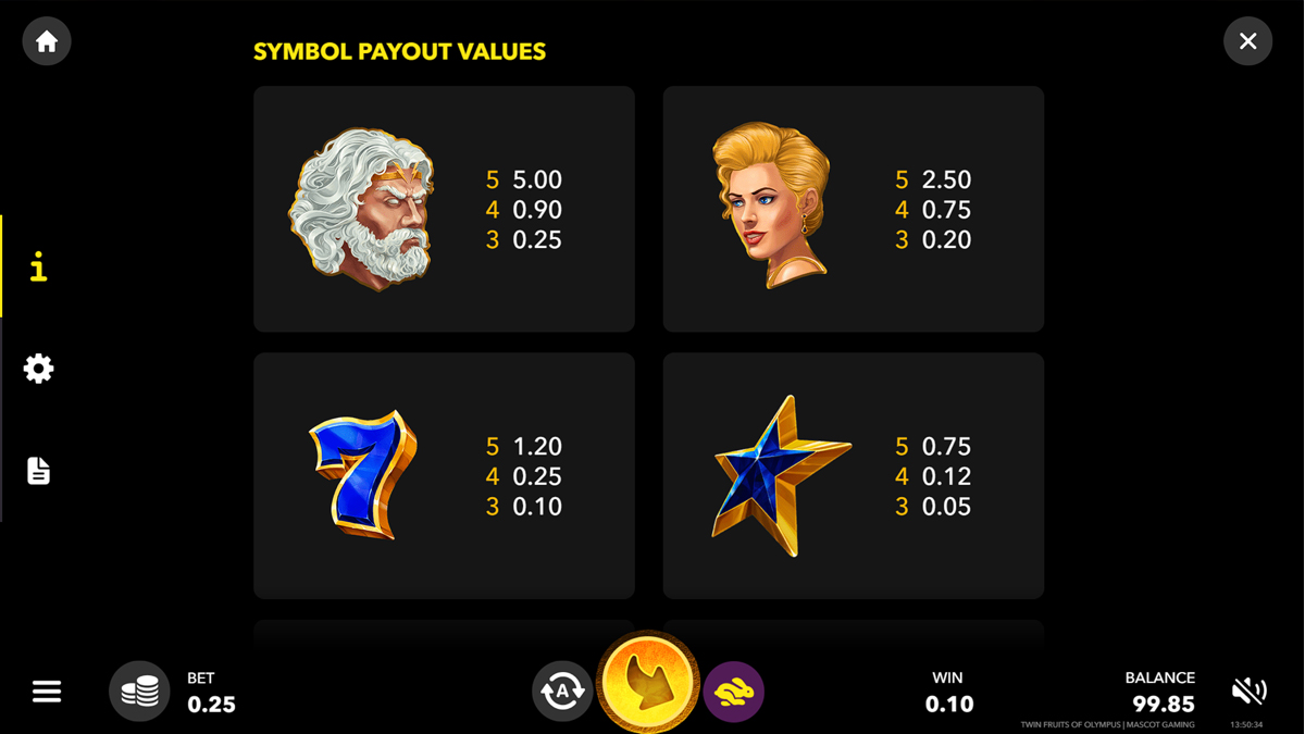 Twin Fruits of Olympus screenshot