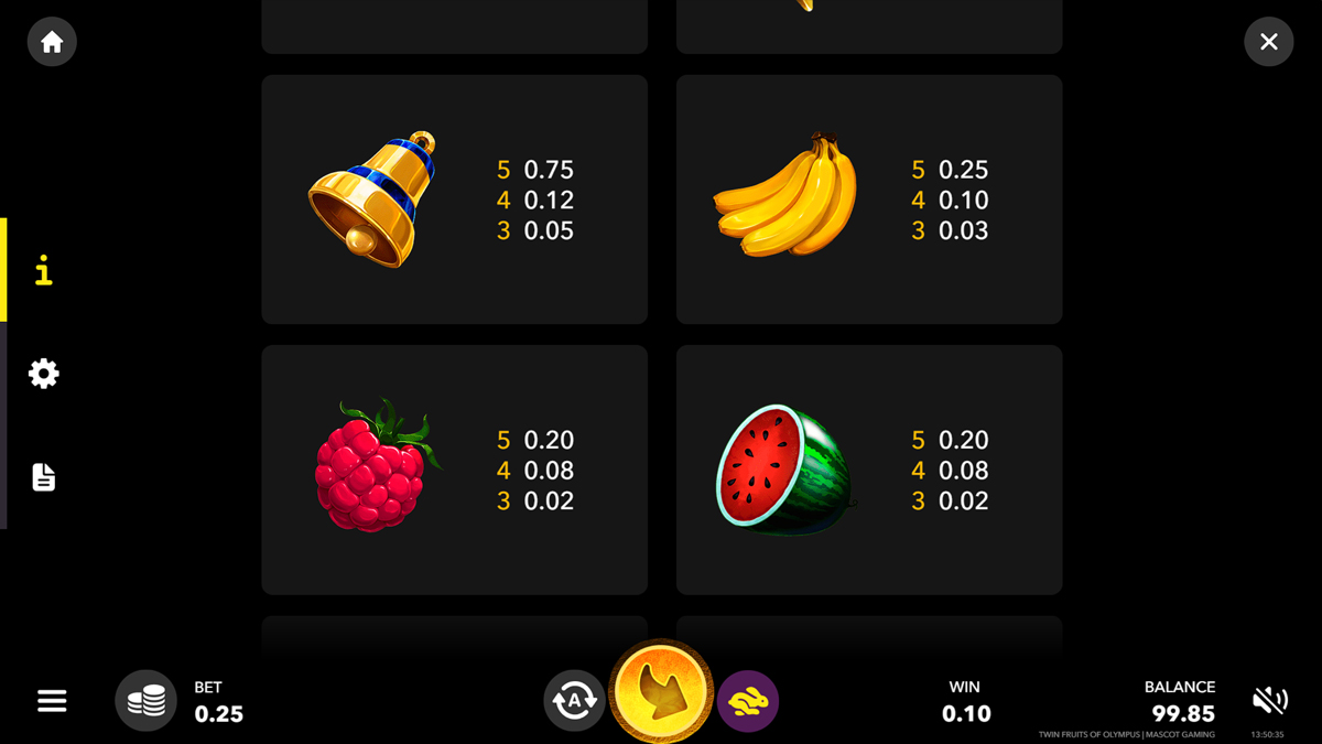 Twin Fruits of Olympus screenshot