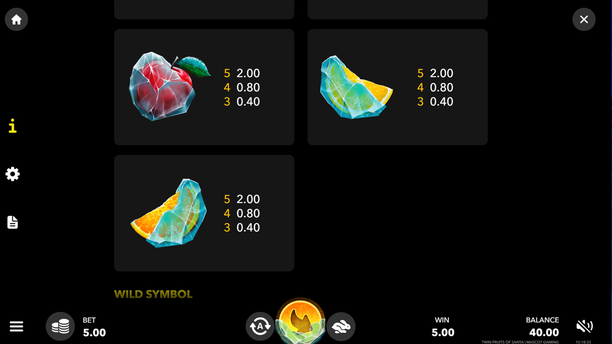 Twin Fruits of Santa screenshot