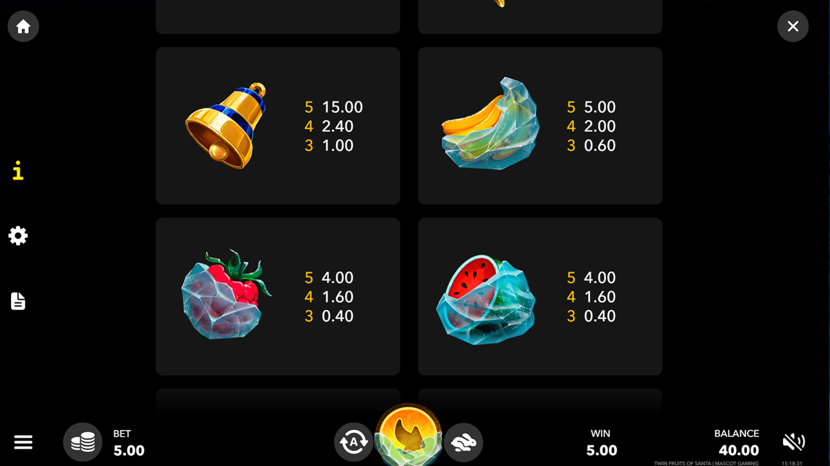 Twin Fruits of Santa screenshot
