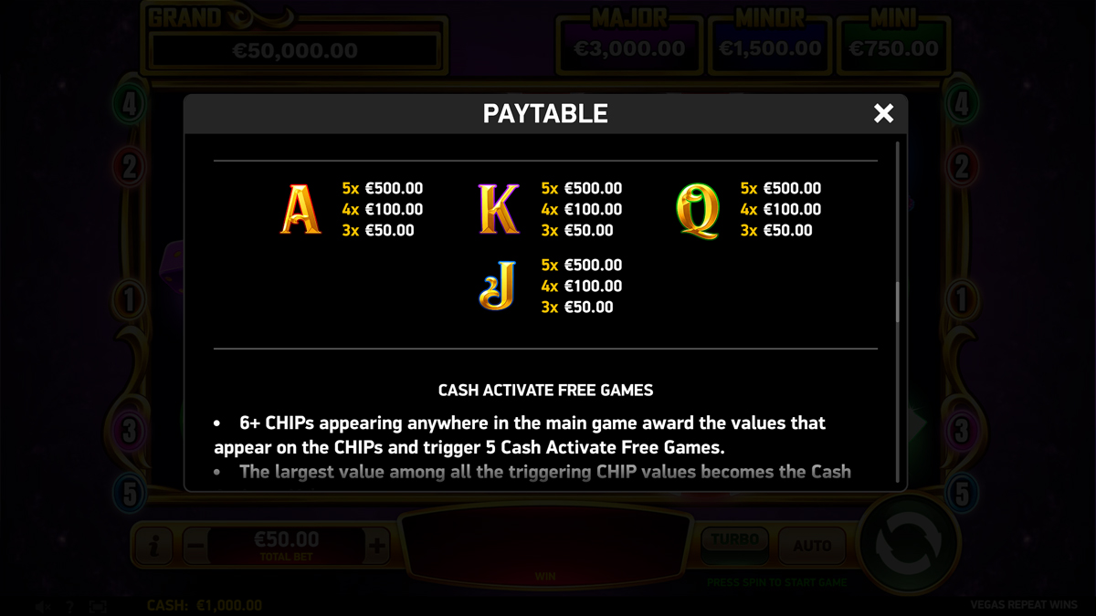 Vegas Repeat Wins screenshot