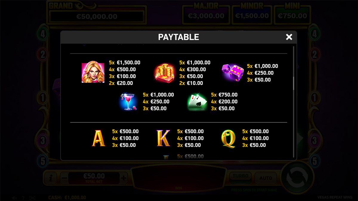 Vegas Repeat Wins screenshot