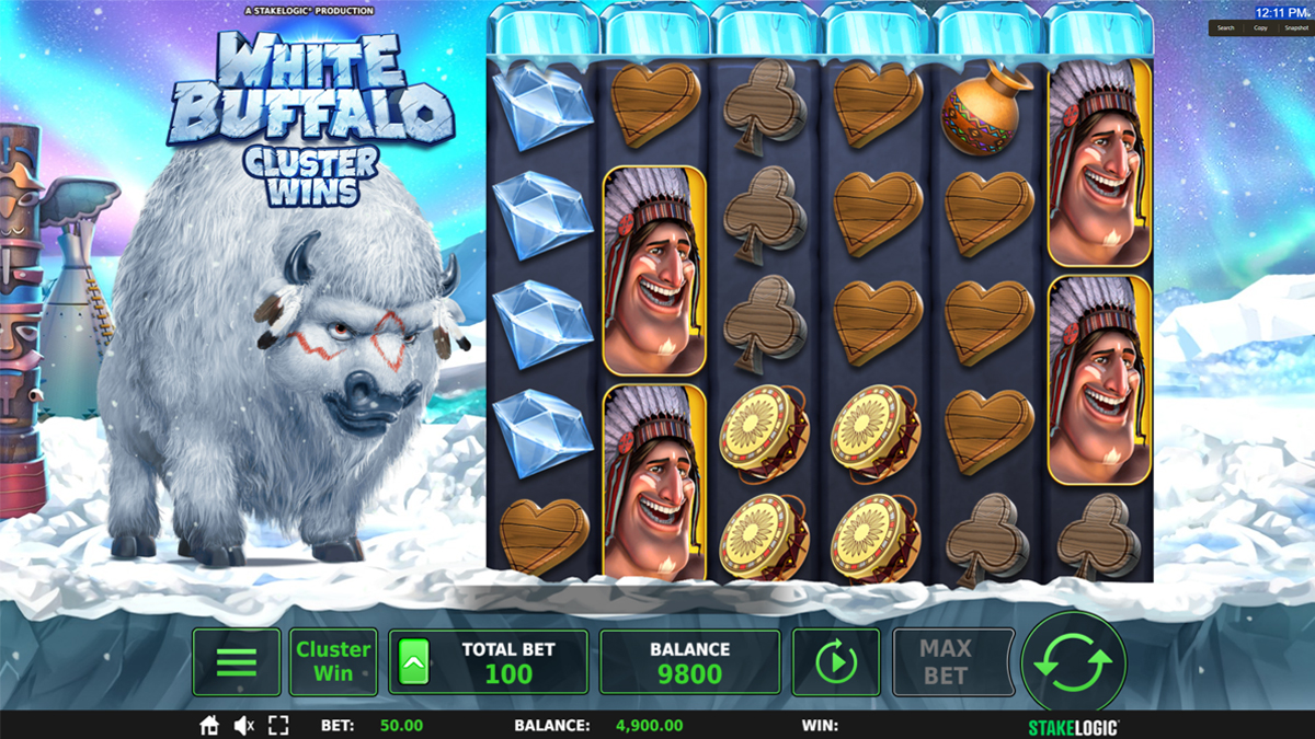 White Buffalo Cluster Wins screenshot