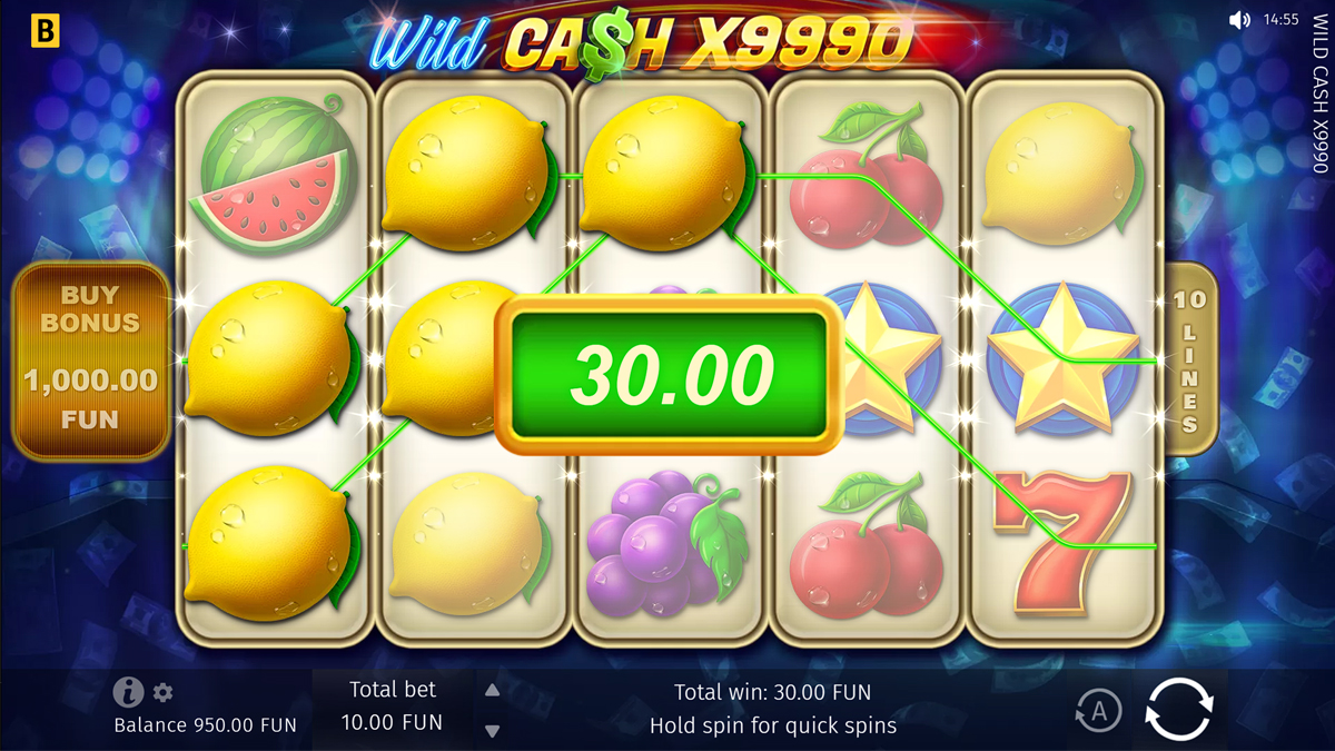 Wild Cash x9990 screenshot