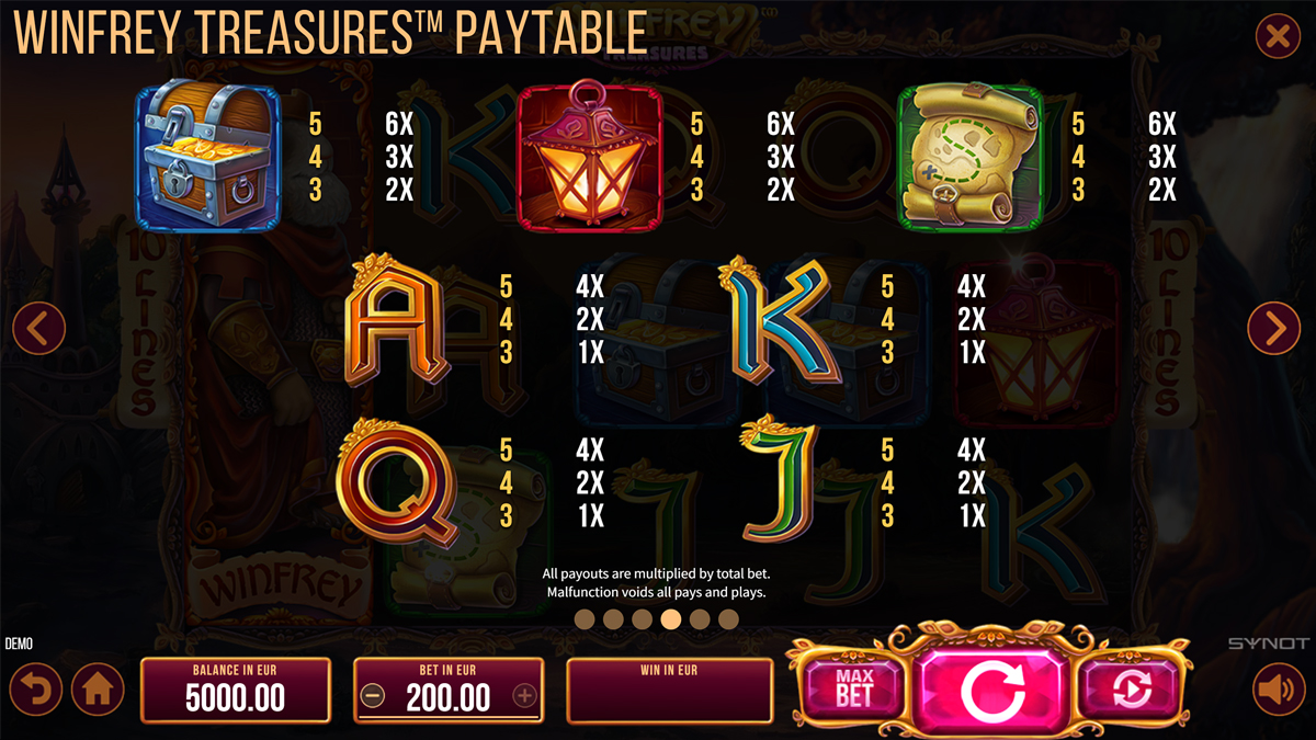 Winfrey Treasures screenshot